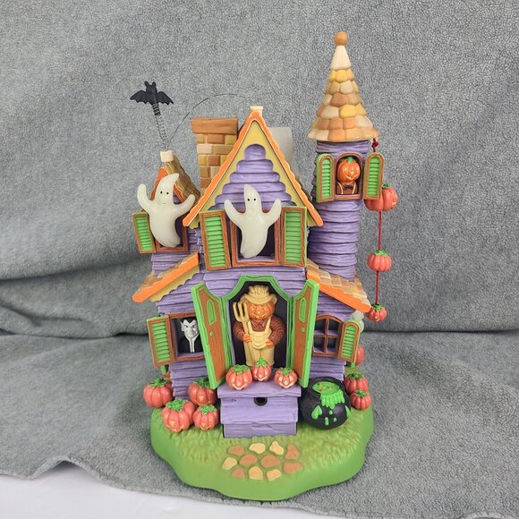 Avon Halloween Haunted House TESTED WORKS No Cord 10 inches Glow in the Dark - Picture 1 of 16